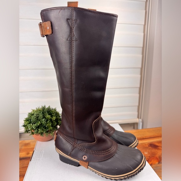 SOREL SLIMPACK TALL Equestrian Riding BOOTS Waterproof CHESTNUT 8 - Picture 6 of 11